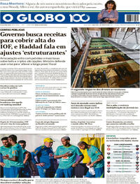Capa do jornal O Globo 03/06/2025