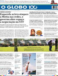 Capa do jornal O Globo 03/07/2025