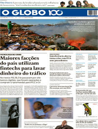 Capa do jornal O Globo 03/08/2025