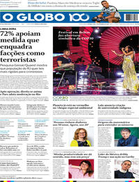 Capa do jornal O Globo 03/11/2025