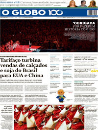 Capa do jornal O Globo 04/05/2025