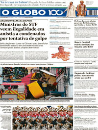 Capa do jornal O Globo 04/09/2025