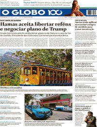 Capa do jornal O Globo 04/10/2025