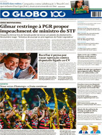 Capa do jornal O Globo 04/12/2025