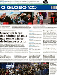 Capa do jornal O Globo 06/05/2025