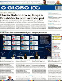 Capa do jornal O Globo 06/12/2025