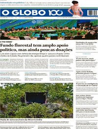 Capa do jornal O Globo 07/11/2025