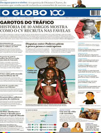 Capa do jornal O Globo 07/12/2025