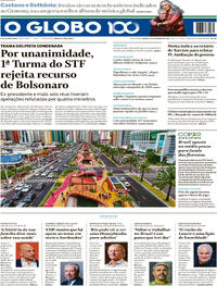 Capa do jornal O Globo 08/11/2025