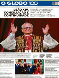 Capa do jornal O Globo 09/05/2025