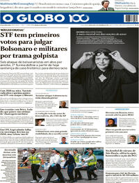 Capa do jornal O Globo 09/09/2025