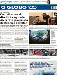 Capa do jornal O Globo 09/12/2025
