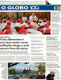 Capa do jornal O Globo 10/05/2025