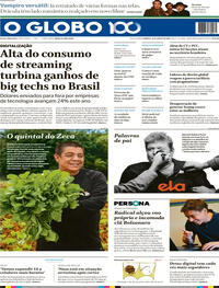 Capa do jornal O Globo 10/08/2025
