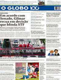Capa do jornal O Globo 11/12/2025