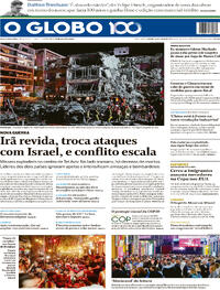Capa do jornal O Globo 14/06/2025
