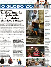 Capa do jornal O Globo 14/12/2025