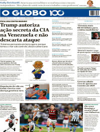 Capa do jornal O Globo 16/10/2025