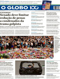 Capa do jornal O Globo 16/12/2025