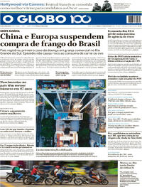 Capa do jornal O Globo 17/05/2025