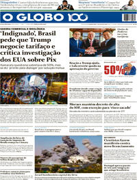 Capa do jornal O Globo 17/07/2025