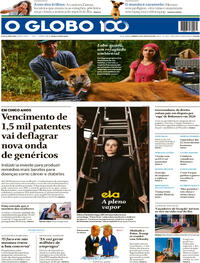 Capa do jornal O Globo 17/08/2025