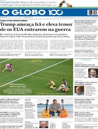 Capa do jornal O Globo 18/06/2025