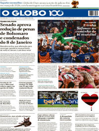 Capa do jornal O Globo 18/12/2025