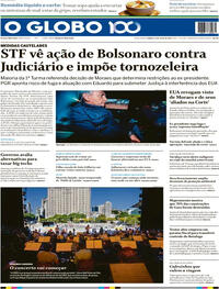 Capa do jornal O Globo 19/07/2025