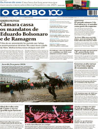 Capa do jornal O Globo 19/12/2025