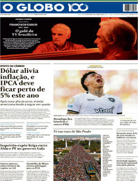 Capa do jornal O Globo 20/06/2025