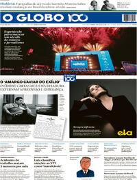 Capa do jornal O Globo 20/07/2025