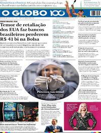 Capa do jornal O Globo 20/08/2025