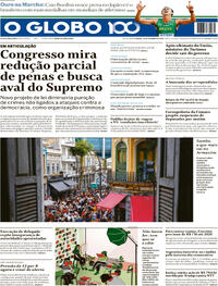 Capa do jornal O Globo 20/09/2025