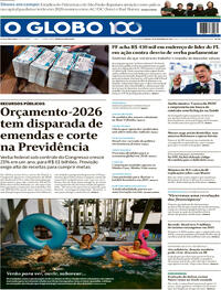 Capa do jornal O Globo 20/12/2025