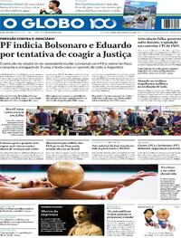 Capa do jornal O Globo 21/08/2025