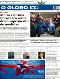 Capa do jornal O Globo 22/07/2025