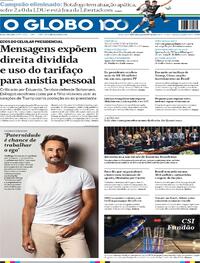 Capa do jornal O Globo 22/08/2025