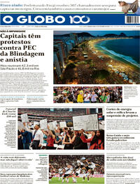 Capa do jornal O Globo 22/09/2025