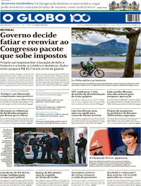 Capa do jornal O Globo 22/10/2025