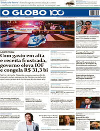 Capa do jornal O Globo 23/05/2025