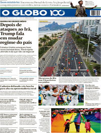 Capa do jornal O Globo 23/06/2025