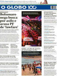 Capa do jornal O Globo 23/08/2025