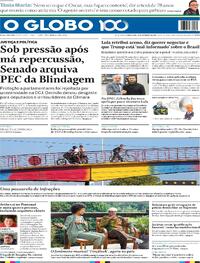Capa do jornal O Globo 25/09/2025