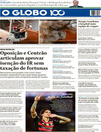 Capa do jornal O Globo 26/08/2025