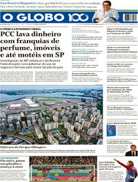 Capa do jornal O Globo 26/09/2025