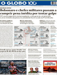 Capa do jornal O Globo 26/11/2025