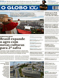 Capa do jornal O Globo 26/12/2025