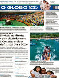 Capa do jornal O Globo 27/09/2025
