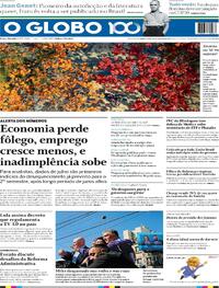 Capa do jornal O Globo 28/08/2025